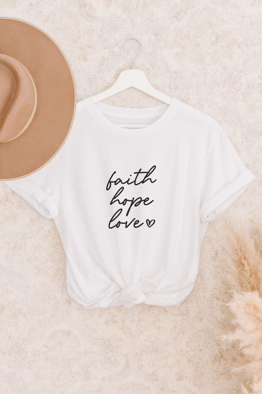 Faith Hope Love White Tee